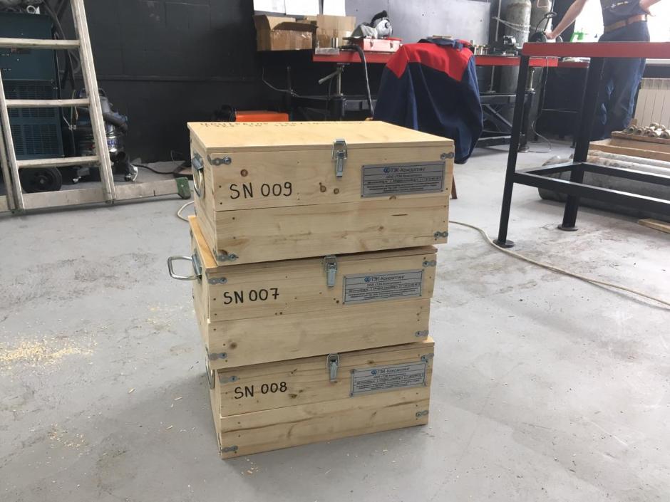 Произведена отгрузка пяти комплектов трехточечных центраторов TEK-ЦТР-170