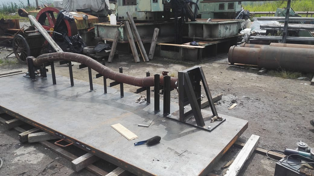 Термообработка сварных соединений трубопровода для ООО "НПО КМ "Прометей"