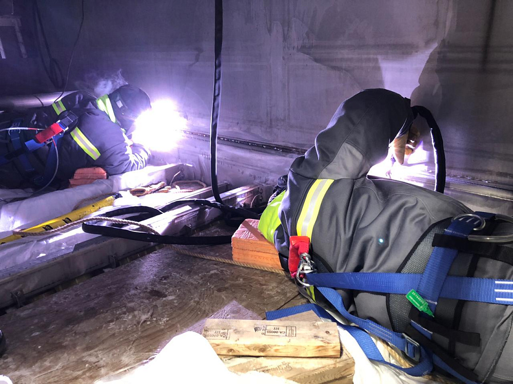 Сварка и сборка флотаторов в количестве 9 шт. на территории АО «Газпромнефть-ОНПЗ»